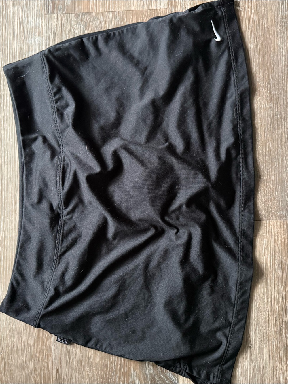 Nike Black Dri-FIT Athletic Top with White Swoosh